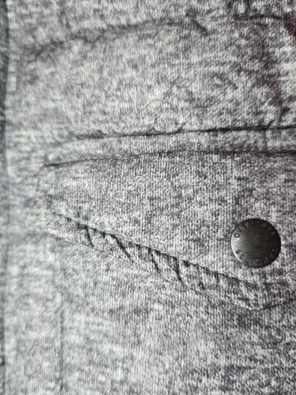 GAP Gray Quilted Puffer Vest